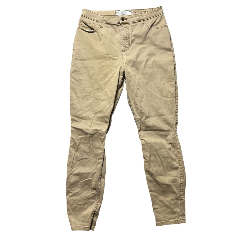 Hollister California Curvy High Rise‎ Super Skinny Khaki Pants Womens Size 29R